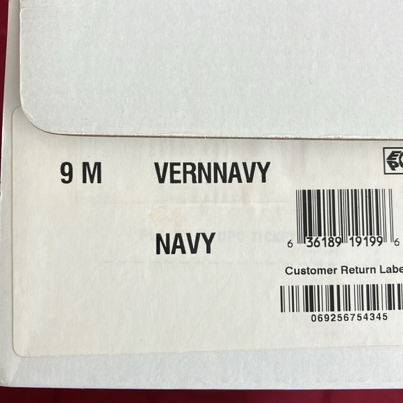 Macy’s Style &co. Size 9 Navy wedge sandal - Picture 4 of 5